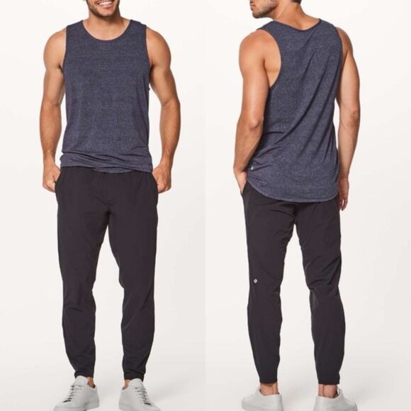 Lululemon In Mind‎ Technical Jogger Pants Black Mens Size Medium Activewear Run - Picture 1 of 14
